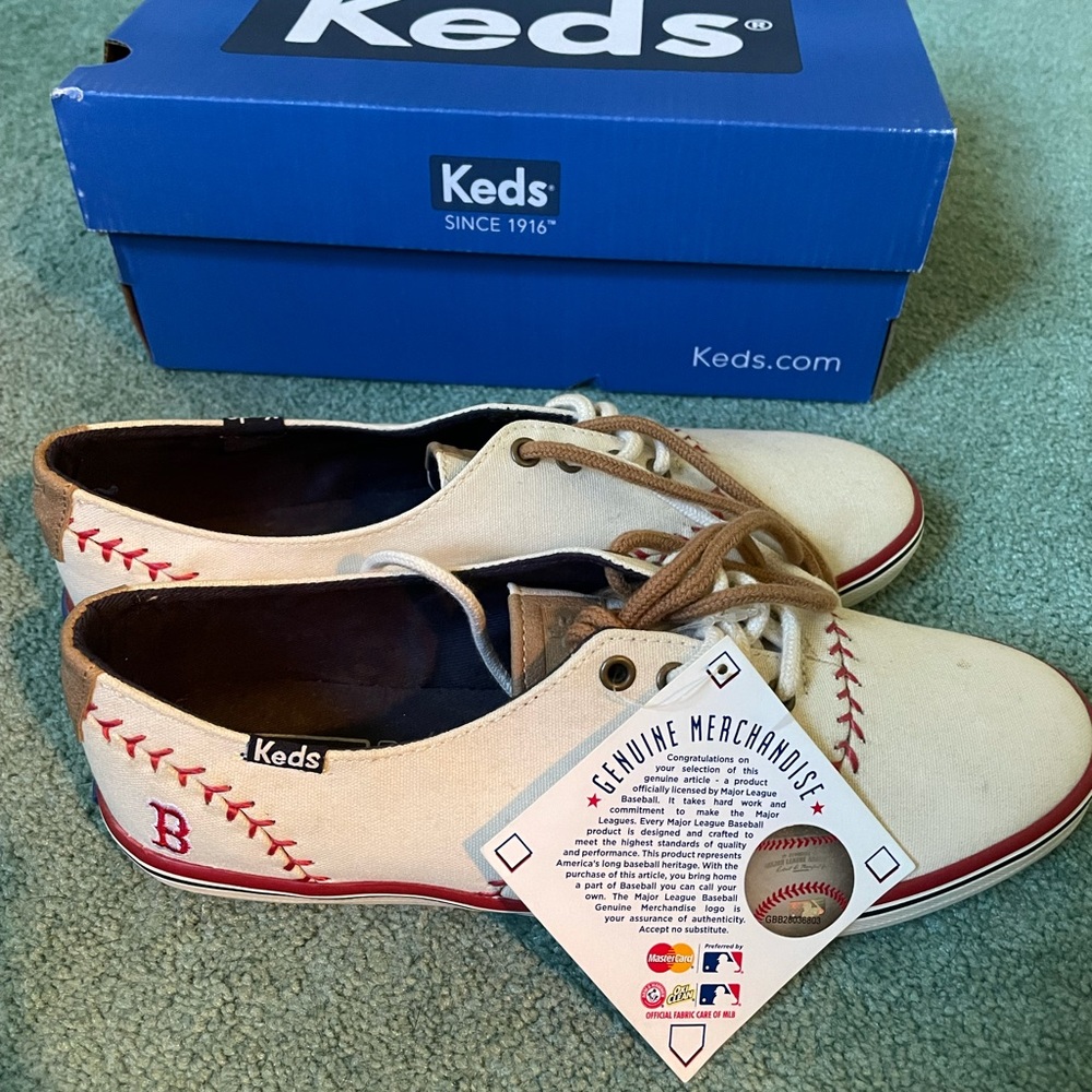 Woman’s Boston Red Sox Keds. Never worn!